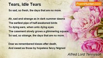 Alfred Lord Tennyson - Tears, Idle Tears