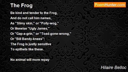 Hilaire Belloc - The Frog