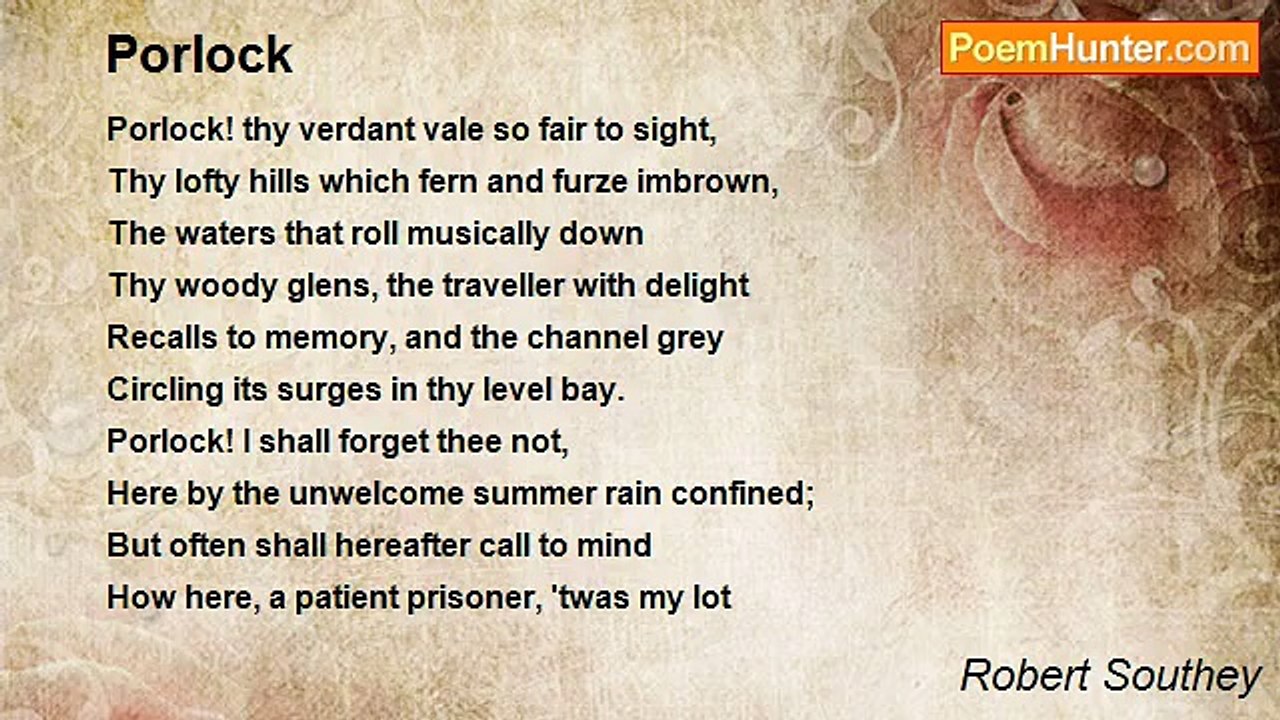 Robert Southey - Porlock