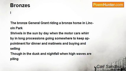 Carl Sandburg - Bronzes
