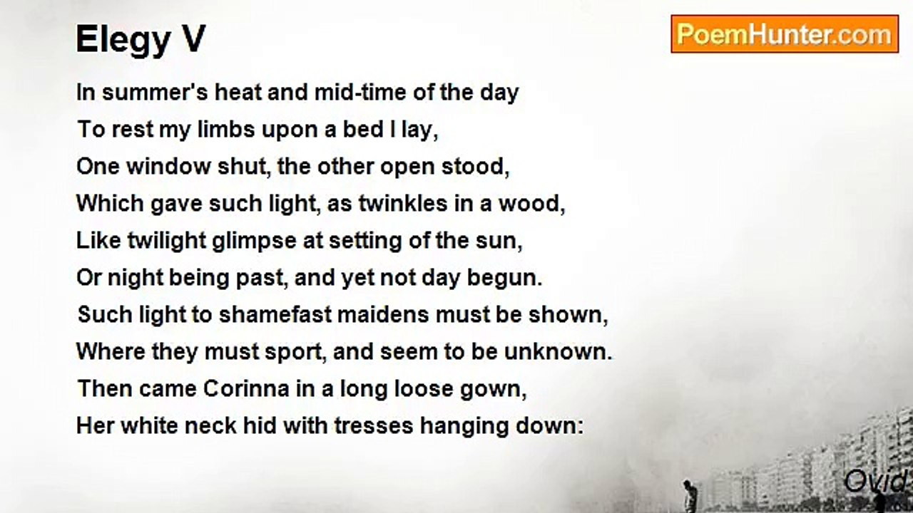Ovid - Elegy V