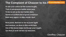 Geoffrey Chaucer - The Complaint of Chaucer to his Purse