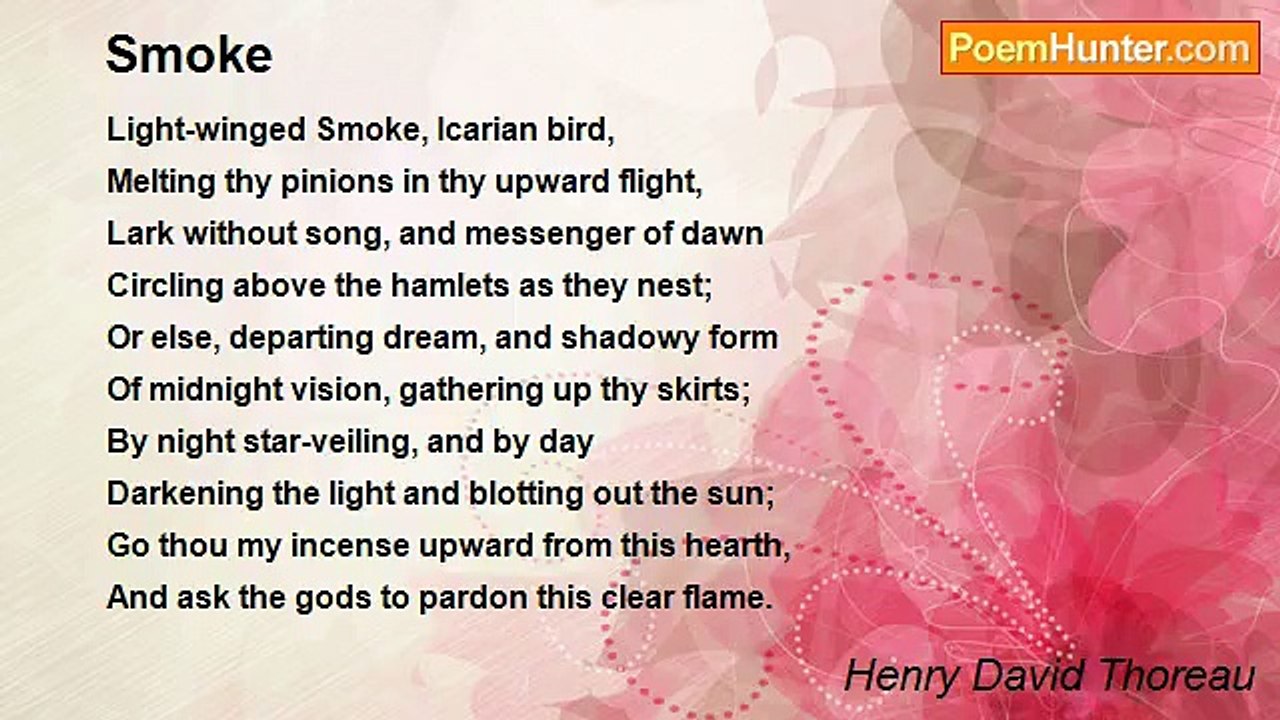 Henry David Thoreau - Smoke