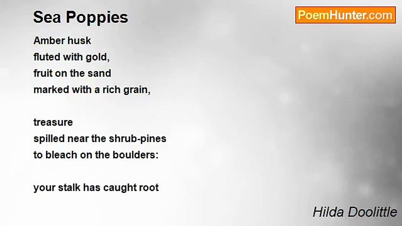 Hilda Doolittle - Sea Poppies