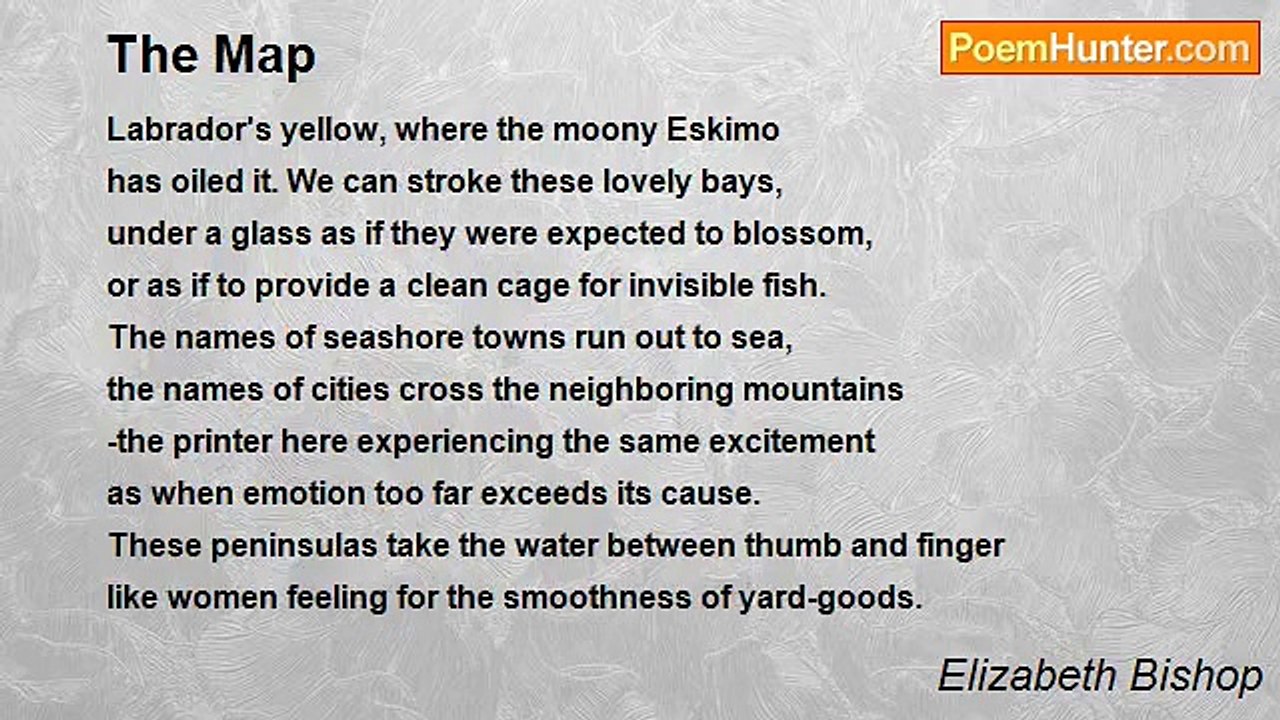 Elizabeth Bishop - The Map