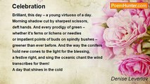 Denise Levertov - Celebration