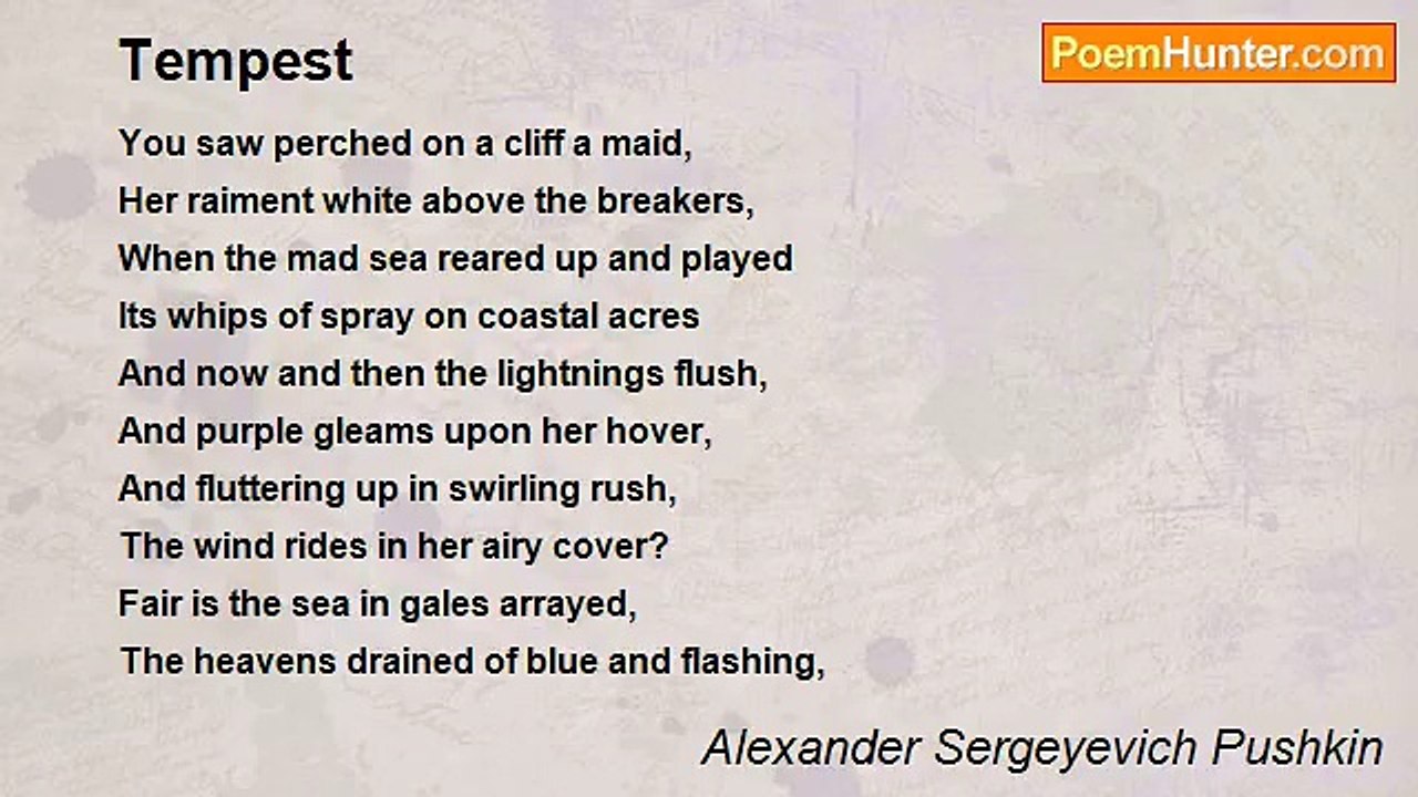 Alexander Sergeyevich Pushkin - Tempest
