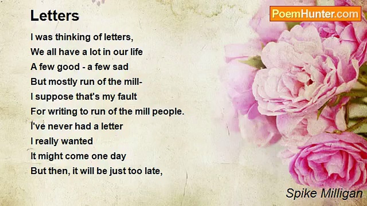Spike Milligan - Letters