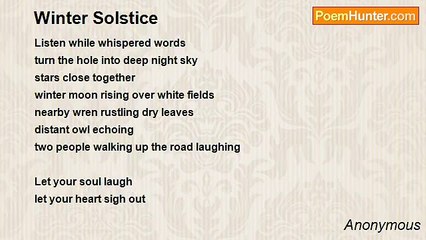 Anonymous - Winter Solstice