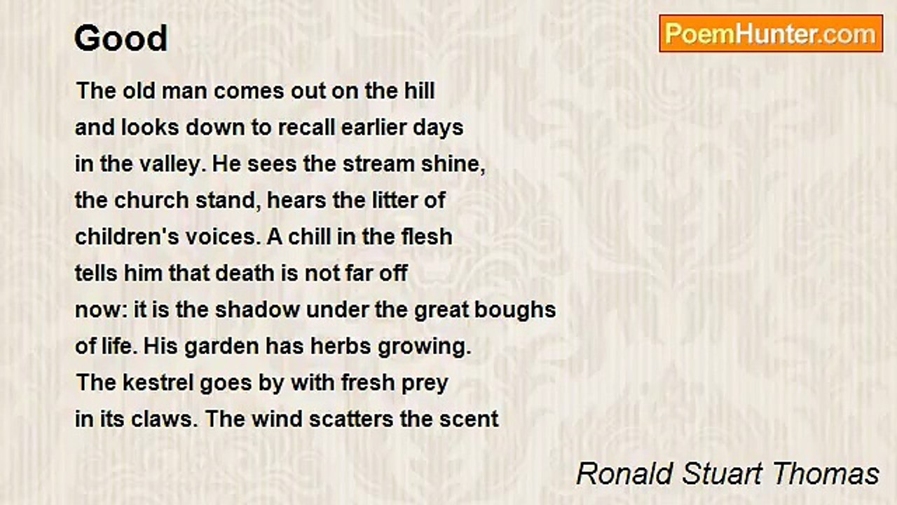 Ronald Stuart Thomas - Good