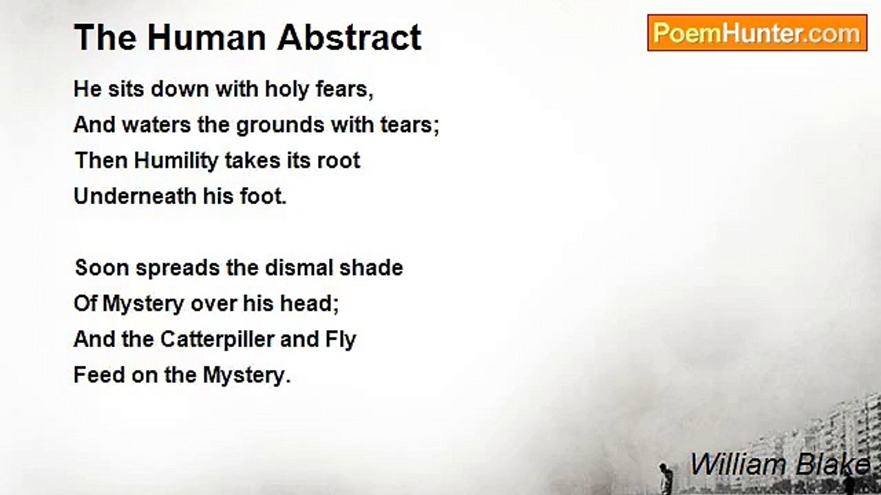 William Blake - The Human Abstract