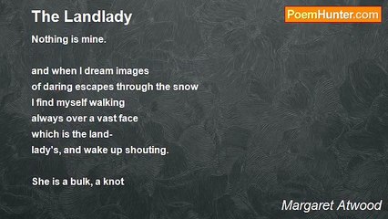 Margaret Atwood - The Landlady