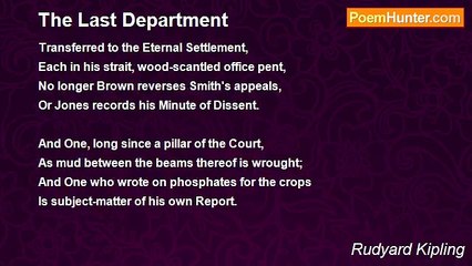 Rudyard Kipling - The Last Department