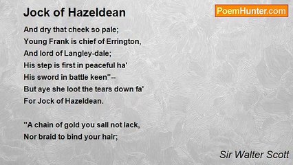 Sir Walter Scott - Jock of Hazeldean