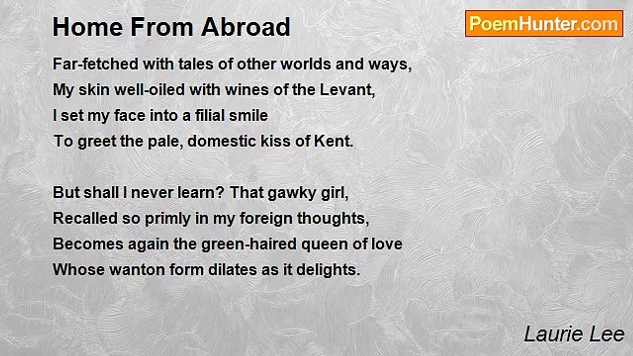Laurie Lee - Home From Abroad