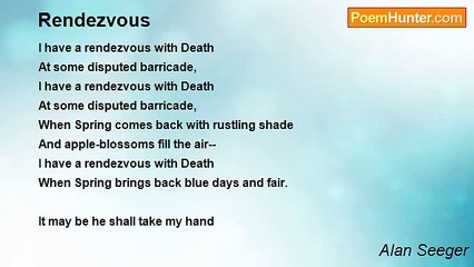 Alan Seeger - Rendezvous