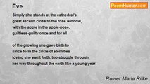 Rainer Maria Rilke - Eve