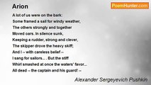 Alexander Sergeyevich Pushkin - Arion