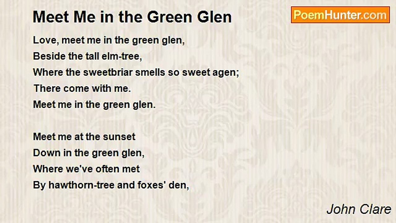 John Clare - Meet Me in the Green Glen