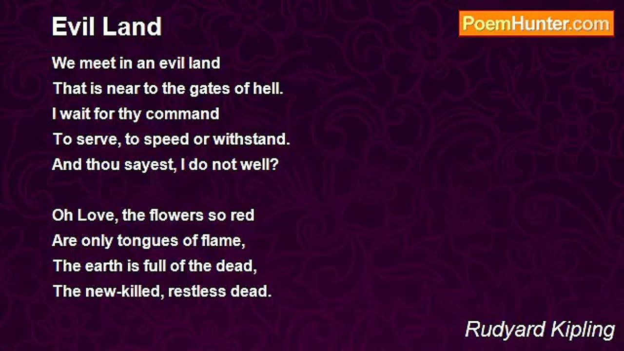 Rudyard Kipling - Evil Land