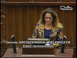 Poseł Dorota Arciszewska-Mielewczyk - Wystąpienie z dnia 06 listopada 2014 roku.