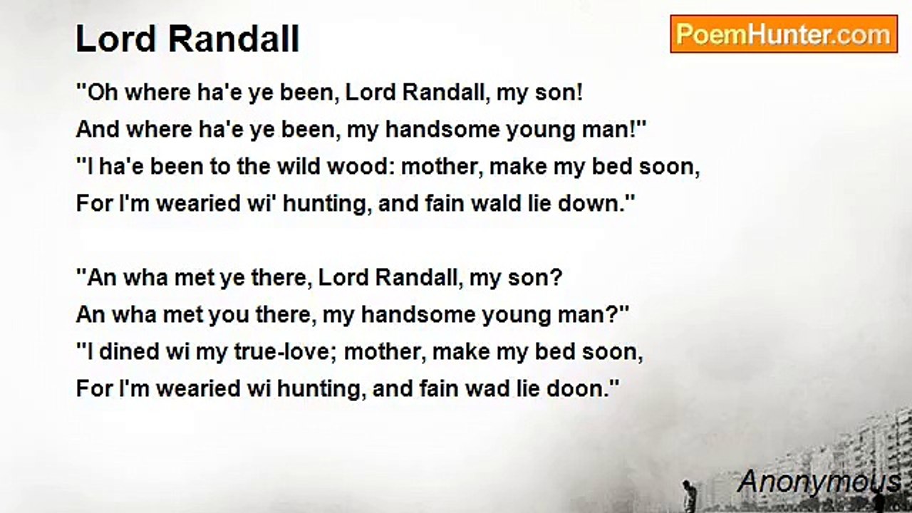 Anonymous - Lord Randall