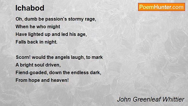 John Greenleaf Whittier - Ichabod