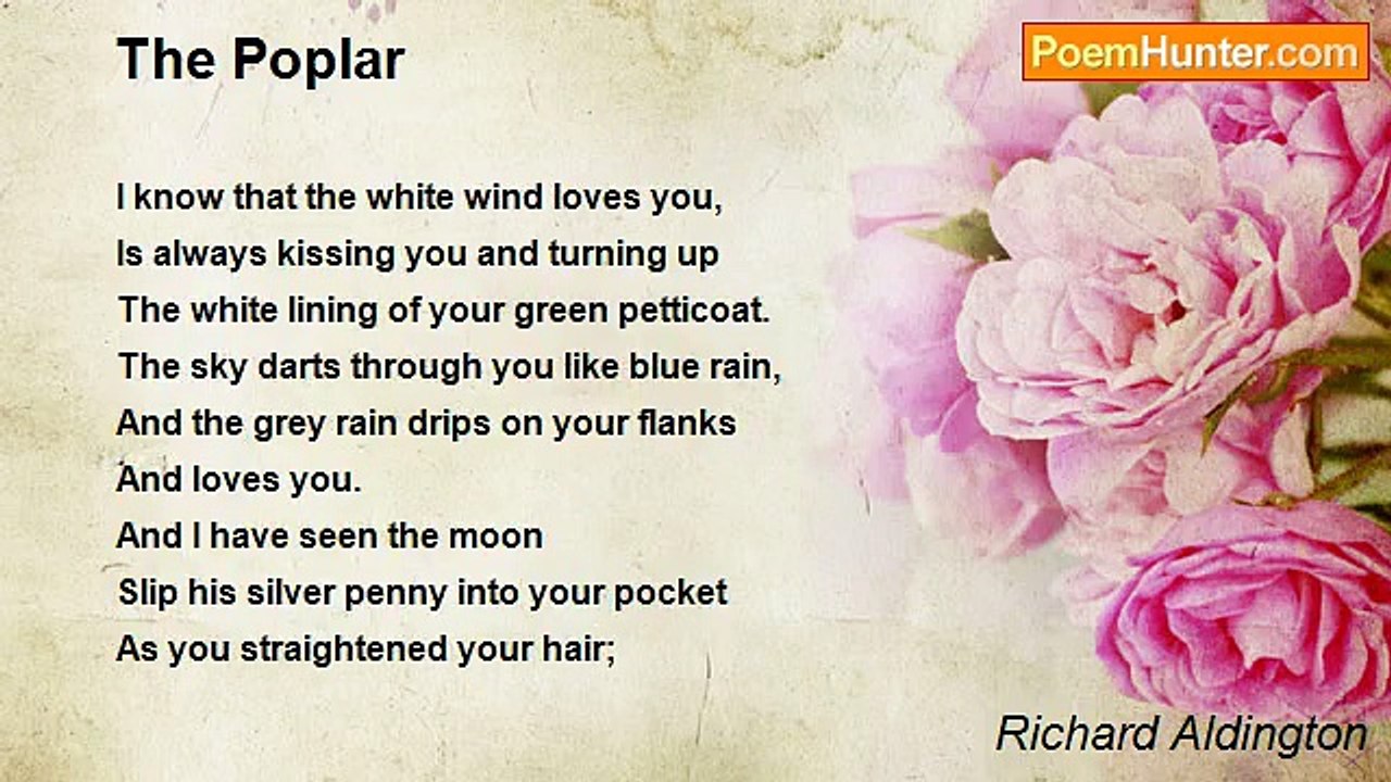 Richard Aldington - The Poplar