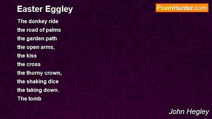 John Hegley - Easter Eggley