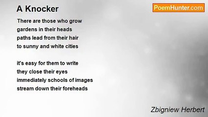 Zbigniew Herbert - A Knocker