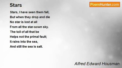 Alfred Edward Housman - Stars