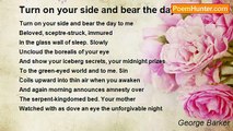 George Barker - Turn on your side and bear the day to me