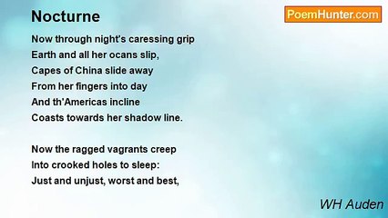 WH Auden - Nocturne