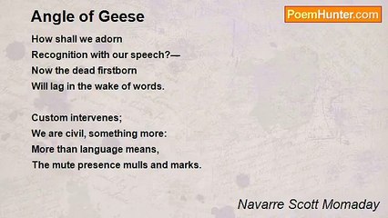 Navarre Scott Momaday - Angle of Geese