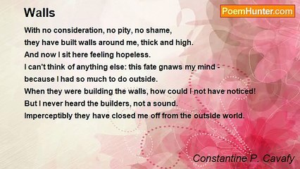 Constantine P. Cavafy - Walls