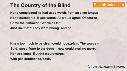 Clive Staples Lewis - The Country of the Blind