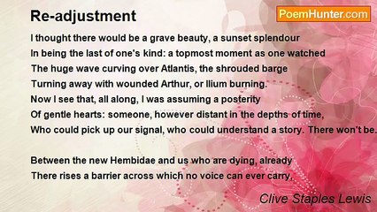 Clive Staples Lewis - Re-adjustment