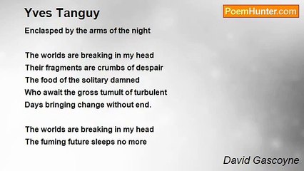 David Gascoyne - Yves Tanguy