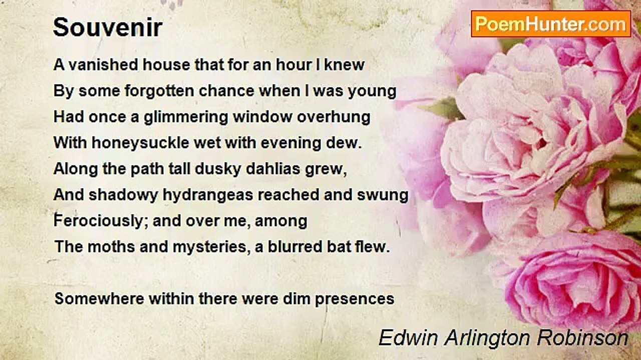 Edwin Arlington Robinson - Souvenir