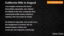 Dana Gioia - California Hills in August