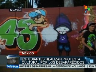 México: estudiantes realizan jornada cultural por Ayotzinapa