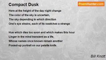 Bill Knott - Compact Dusk