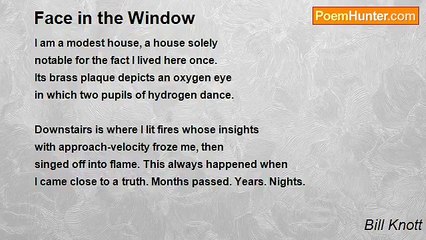 Bill Knott - Face in the Window