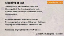 Christina Georgina Rossetti - Sleeping at last