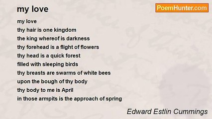 Edward Estlin Cummings - my love