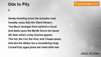 Jane Austen - Ode to Pity