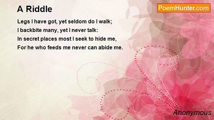 Anonymous - A Riddle