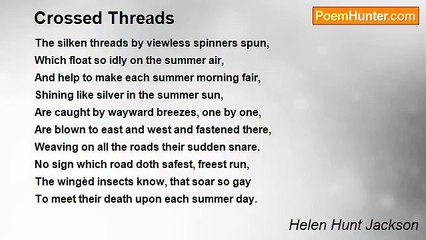 Helen Hunt Jackson - Crossed Threads