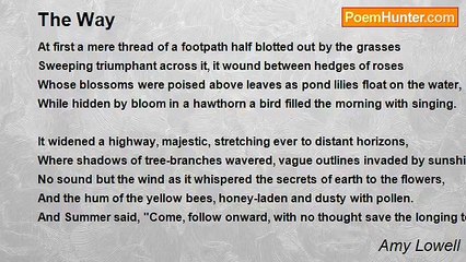 Amy Lowell - The Way