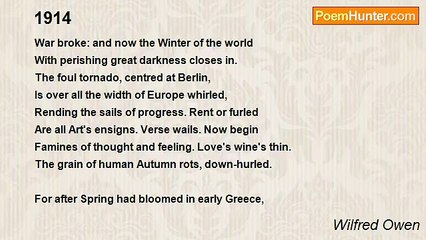 Wilfred Owen - 1914